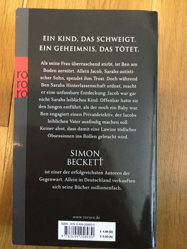 Obsession  book collectible [Barcode 9783499258930] - Main Image 2