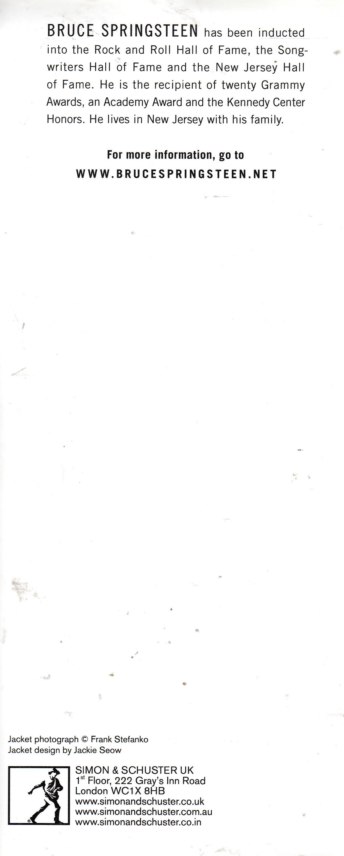 Born To Run - Bruce Springsteen (Simon & Schuster - Hardcover) book collectible [Barcode 9781471157790] - Main Image 4