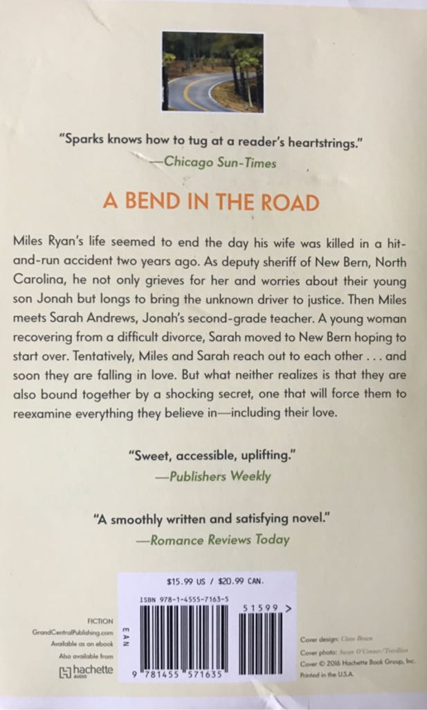 A Bend in the Road - Nicholas Sparks book collectible - Main Image 2