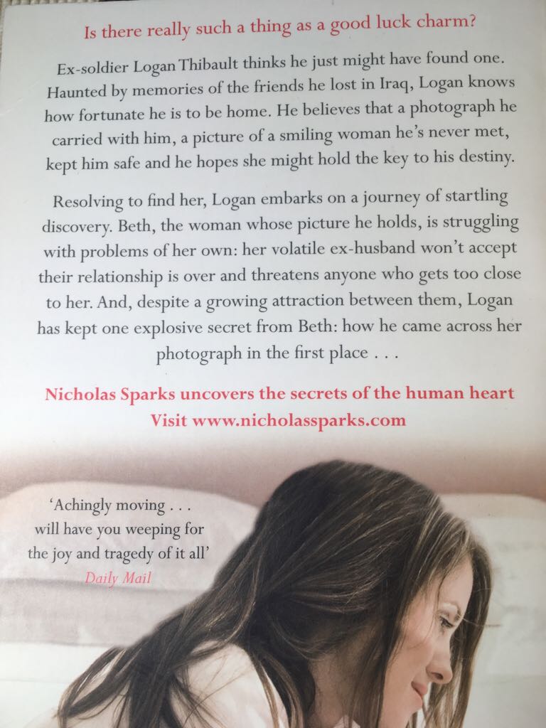 The Lucky One - Nicholas Sparks (- Paperback) book collectible [Barcode 9780751539240] - Main Image 2