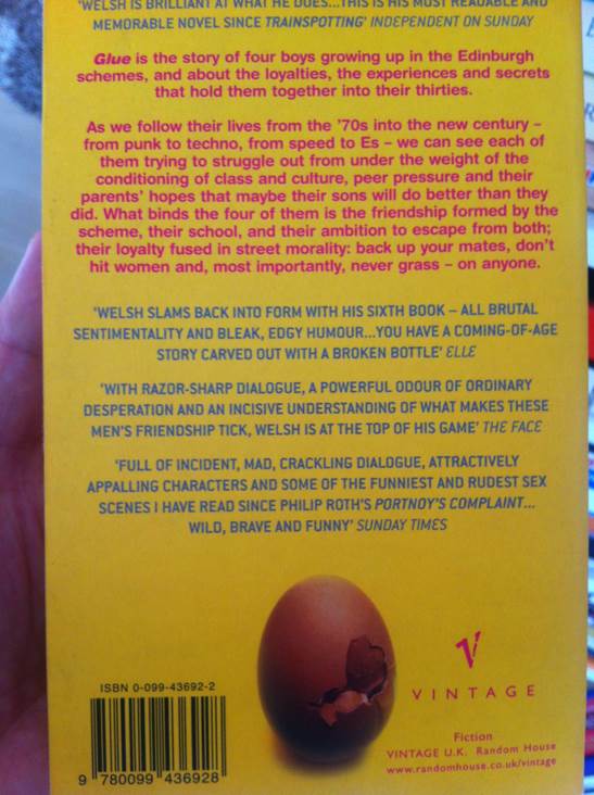 Glue  (Vintage) book collectible [Barcode 9780099436928] - Main Image 2