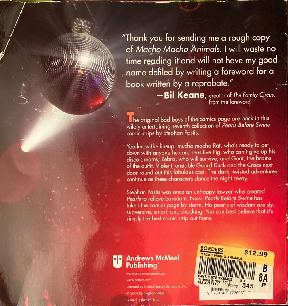 Macho Macho Animals - Stephen Pastis (Andrews McMeel Publishing , LLC - Trade Paperback) book collectible [Barcode 9780740773693] - Main Image 2