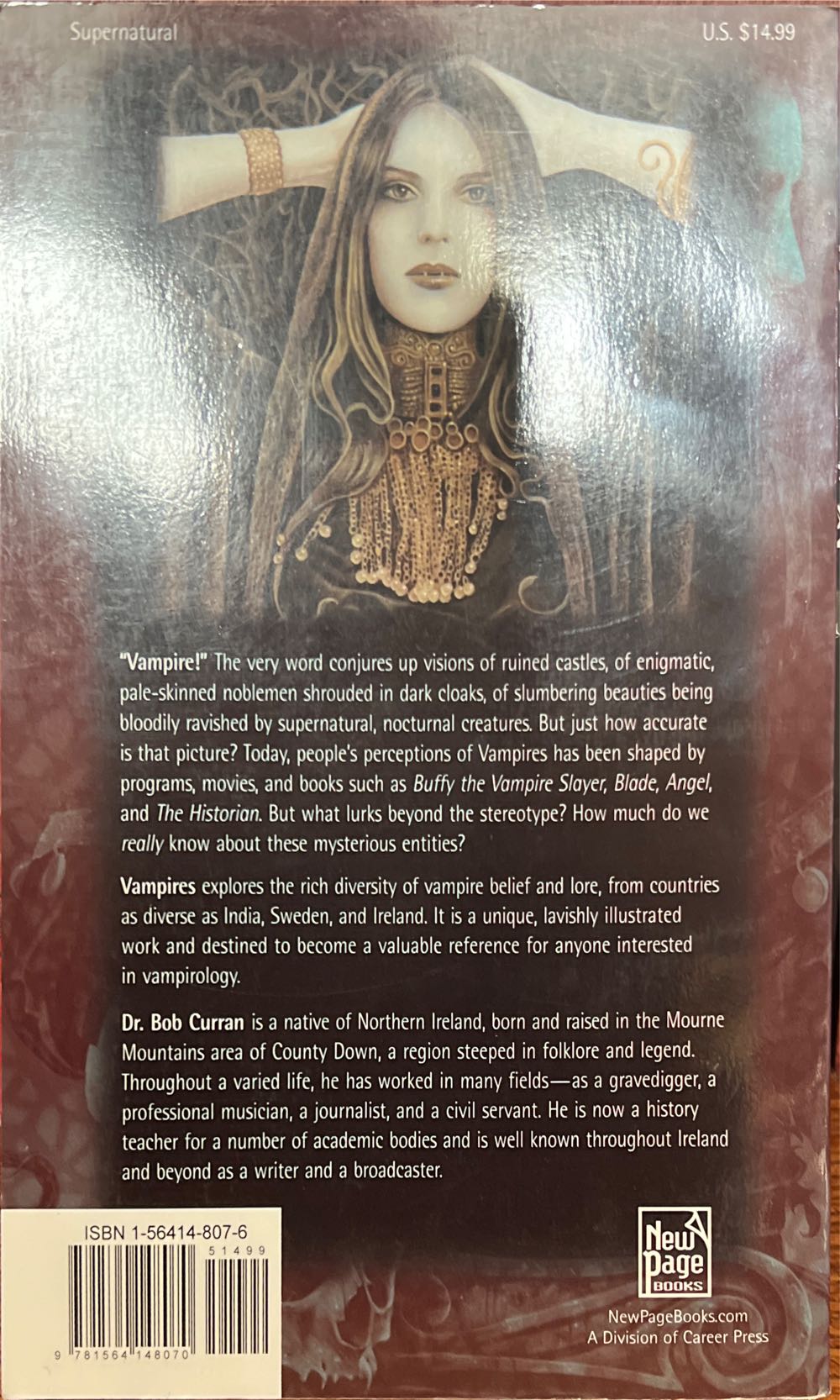 Vampires - Bob Curran (Career Press - Paperback) book collectible [Barcode 9781564148070] - Main Image 2