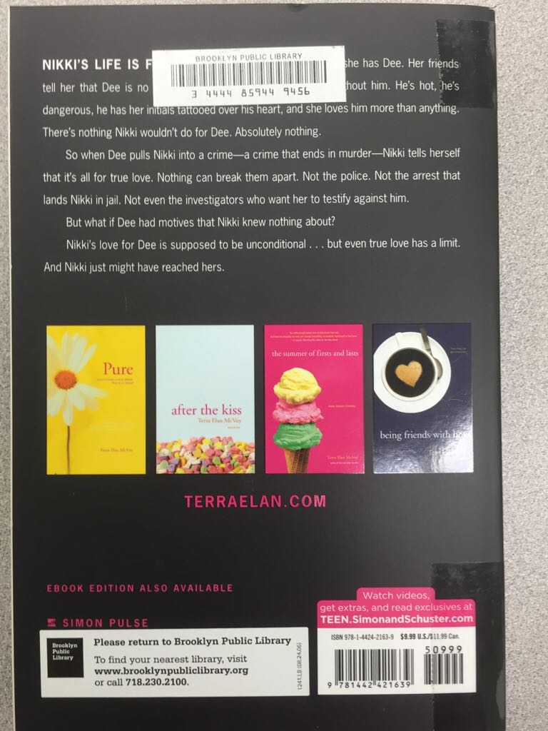 Criminal - Terra Elan McVoy (Simon Pulse) book collectible [Barcode 9781442421639] - Main Image 2