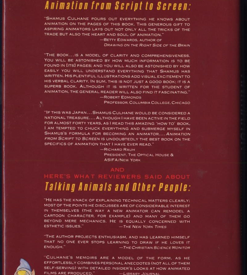 Animation from Script to Screen - Shamus Culhane (St Martins Press - Hardcover) book collectible [Barcode 9780312021627] - Main Image 2