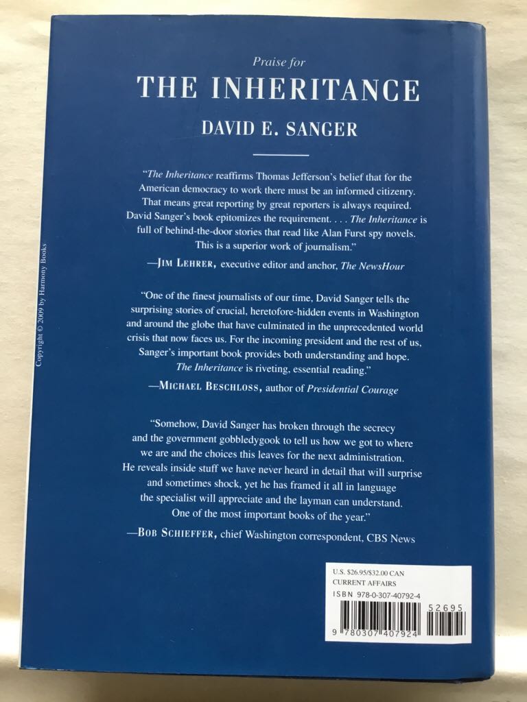 The Inheritance - John Clarke (Random House of Canada - Hardcover) book collectible [Barcode 9780307407924] - Main Image 2