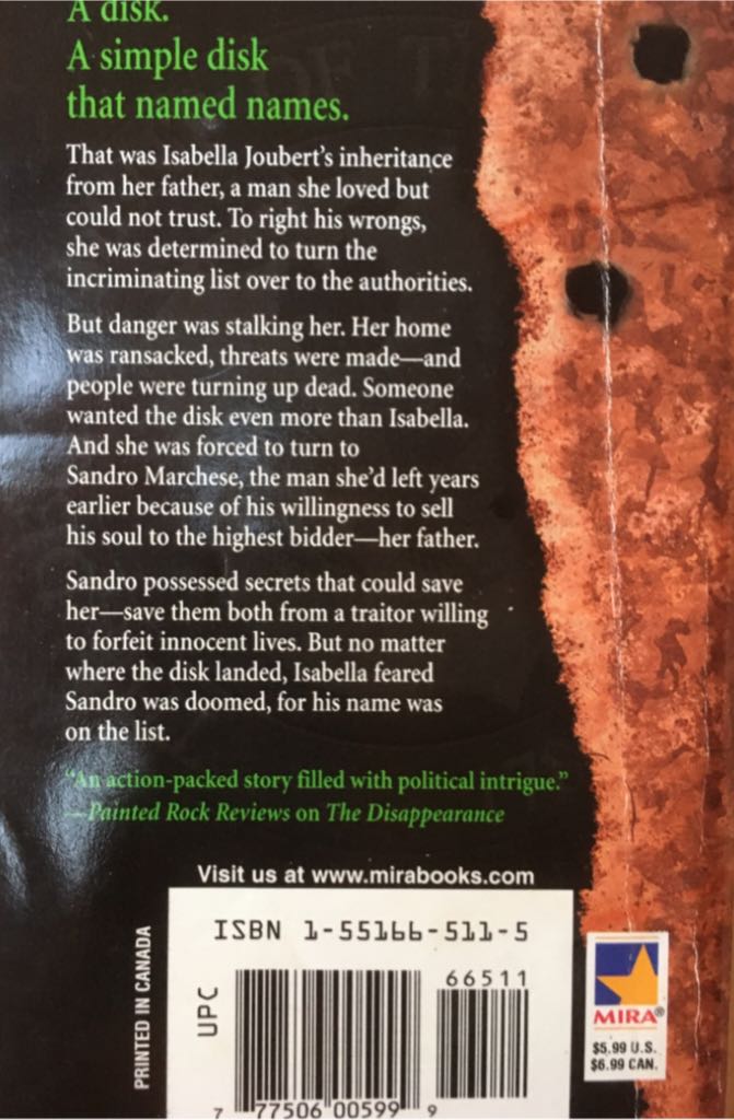 The Inheritance - Jasmine Cresswell (Mira - Paperback) book collectible [Barcode 9781551665115] - Main Image 2