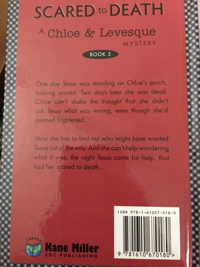 Scared to Death - Corsi Staub book collectible [Barcode 9781610670180] - Main Image 2