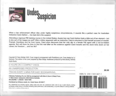 Under Suspicion - Claire McNab (The Niad Press Inc - Trade Paperback) book collectible [Barcode 9781562802615] - Main Image 3