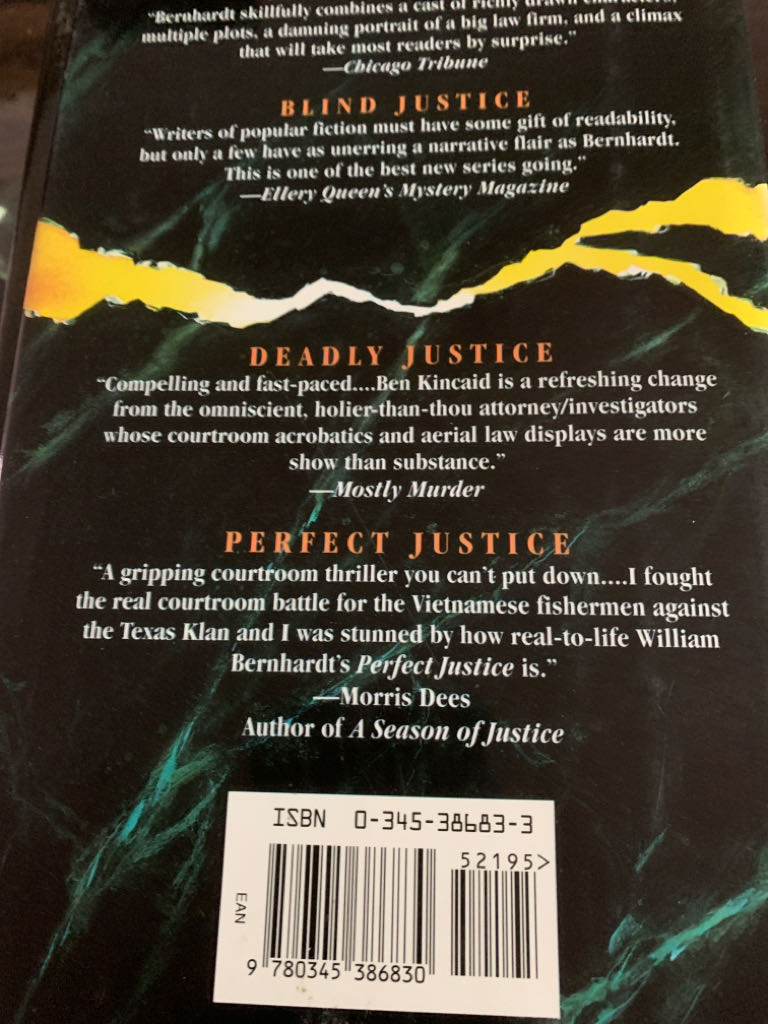 Double Jeopardy - William Bernhardt (Ballantine Books ; Toronto : Random House of Canada - Hardcover) book collectible [Barcode 9780345386830] - Main Image 2