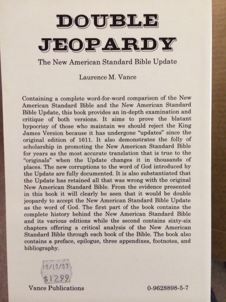 Double Jeopardy  (Paperback) book collectible [Barcode 9780962889851] - Main Image 2