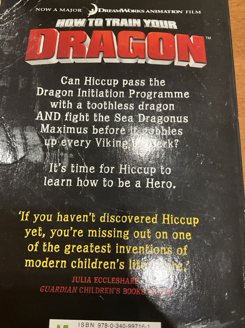 How To Train Your Dragon #1 - Cressida Cowell (Hodder) book collectible [Barcode 9780340997161] - Main Image 2