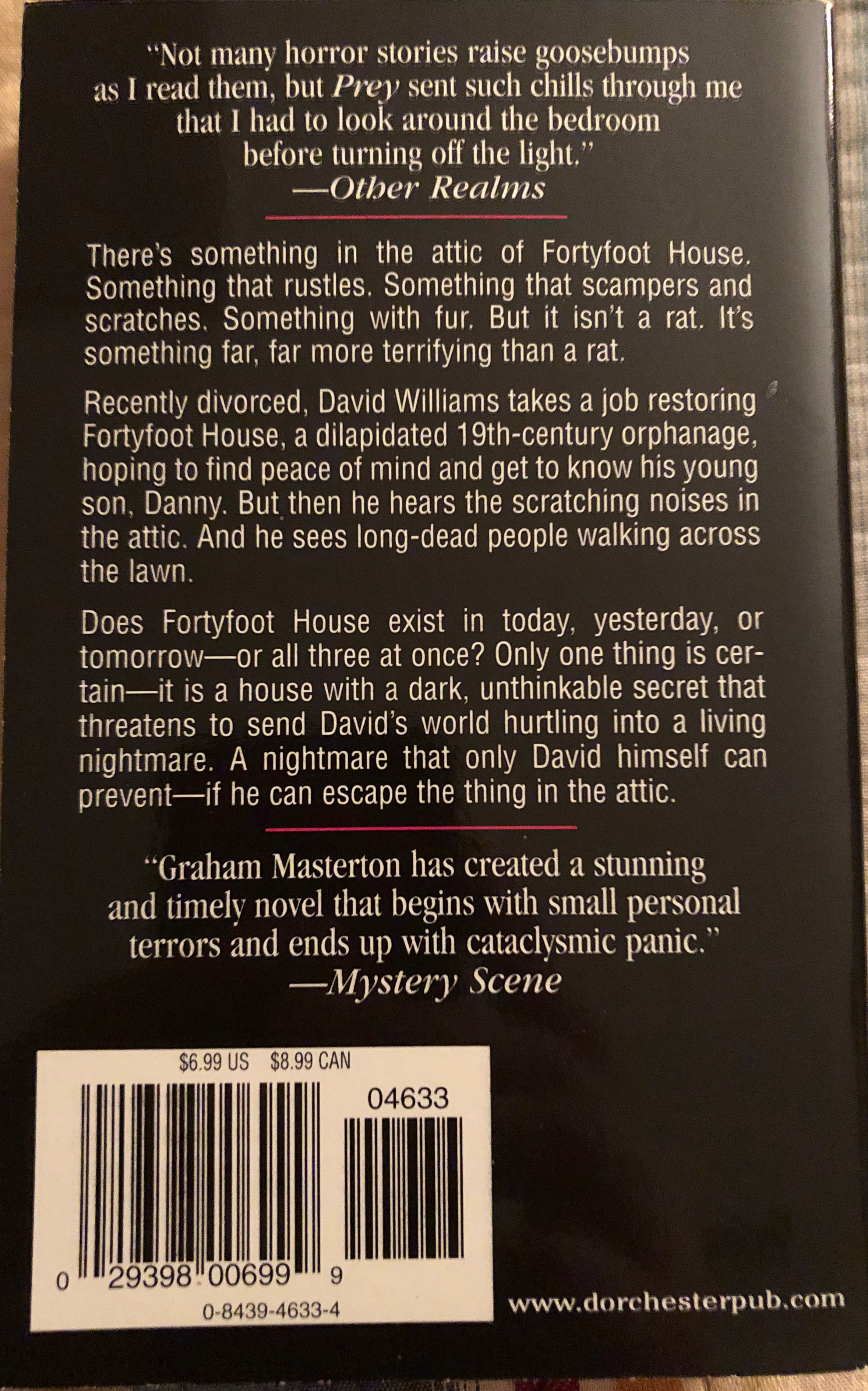 Prey - Graham Masterton (Leisure - Paperback) book collectible [Barcode 9780843946338] - Main Image 2