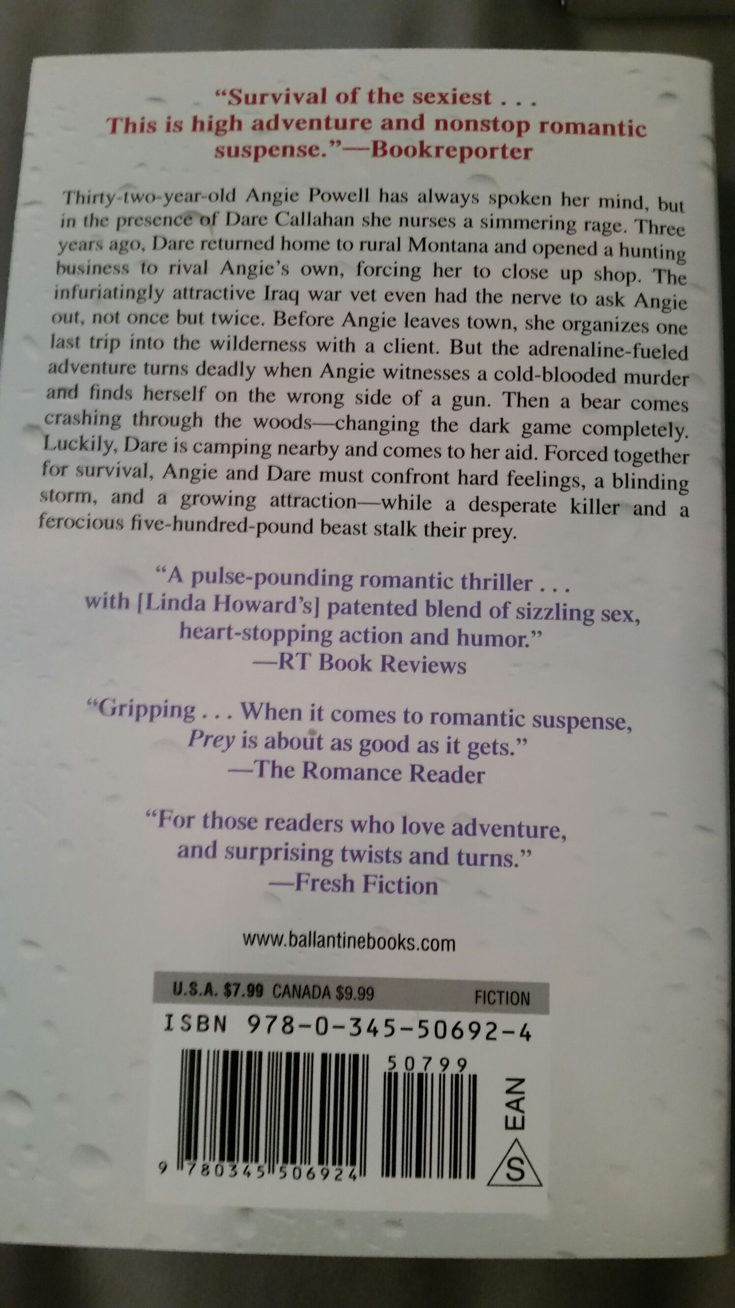 Prey - Linda Howard (- Paperback) book collectible - Main Image 2