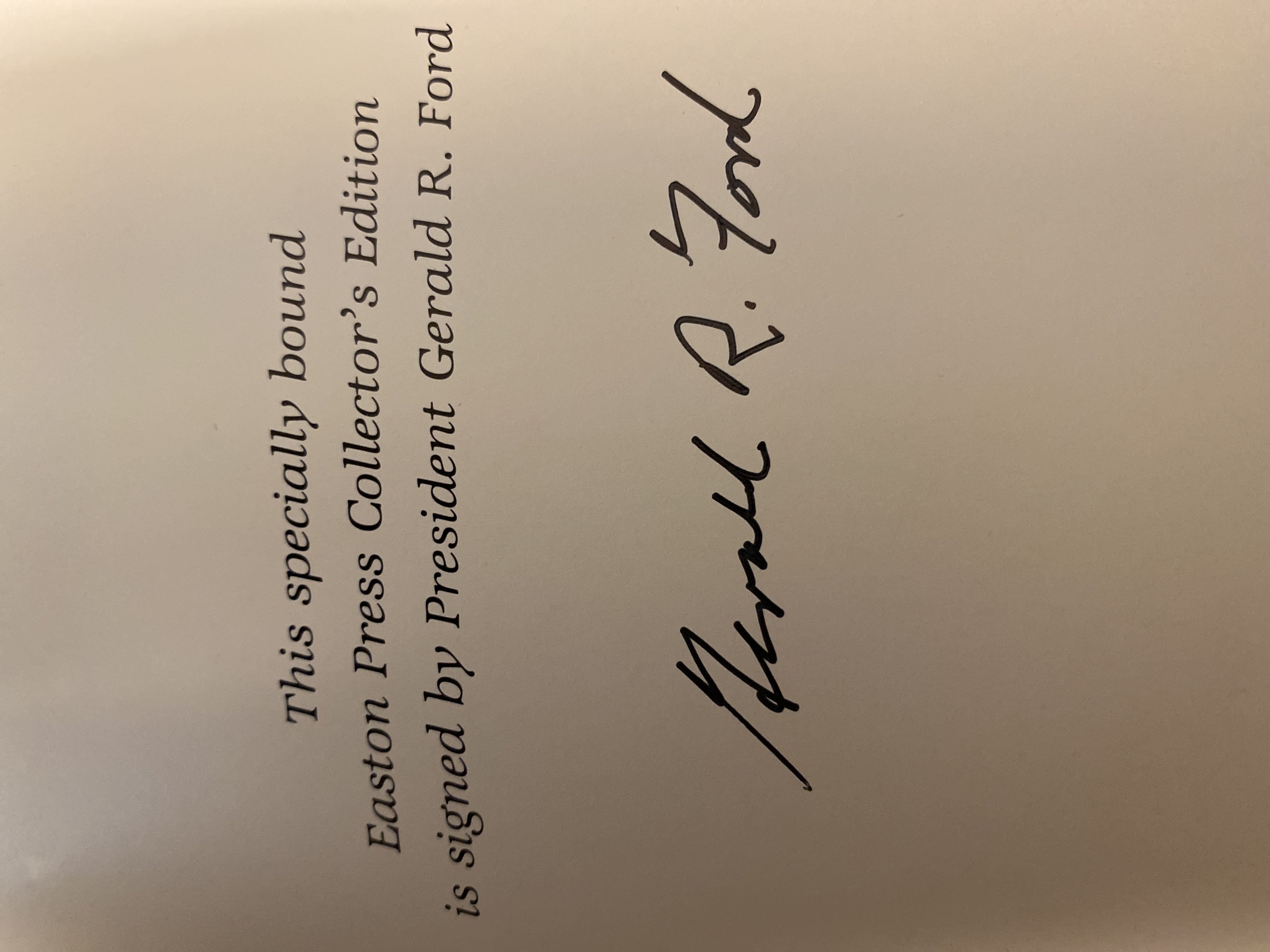 A Time to Heal, The Autobiography of Gerald R Ford - Gerald R Ford (The Easton Press - Sewn Binding) book collectible - Main Image 3