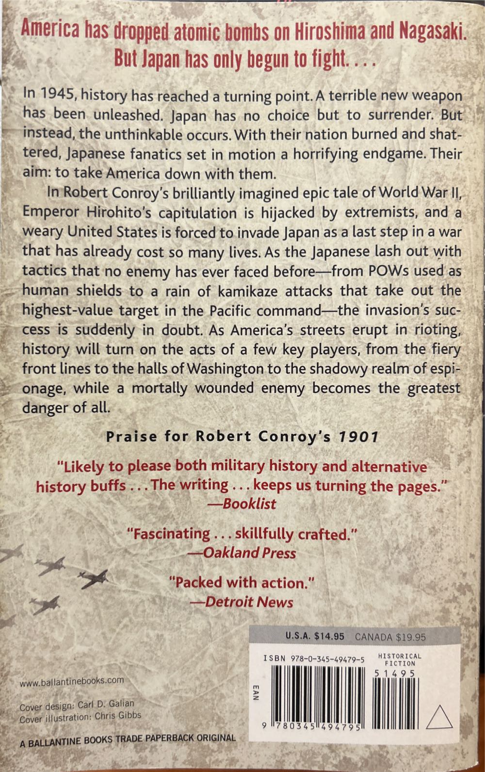 1945 - Robert Conroy (Ballantine Books - Paperback) book collectible [Barcode 9780345494795] - Main Image 2