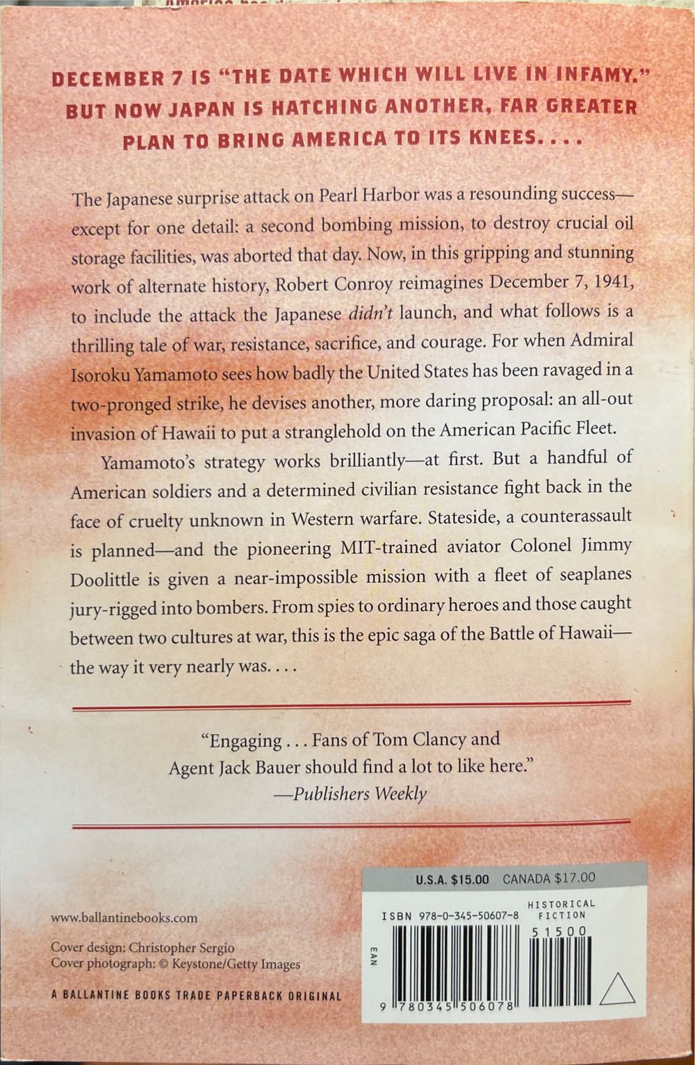 1942 - Robert Conroy (Ballantine Books - Paperback) book collectible [Barcode 9780345506078] - Main Image 2