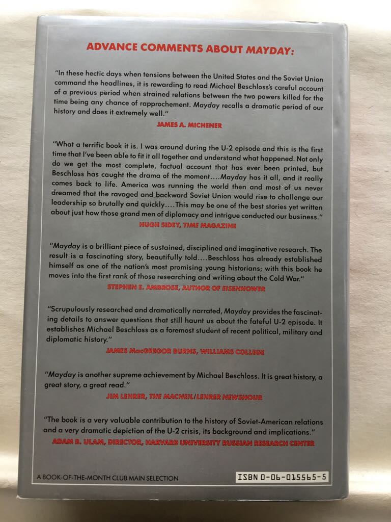 Mayday: Eisenhower, Khrushchev and the U-2 Affair - Michael R Beschloss (Harper & Row, Publishers - Kindle) book collectible [Barcode 9780060155650] - Main Image 2