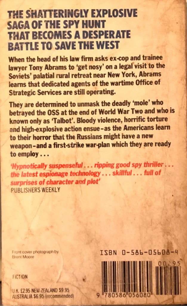 The Talbot Odyssey - Nelson DeMille (Grafton Books - Paperback) book collectible [Barcode 9780586056080] - Main Image 2