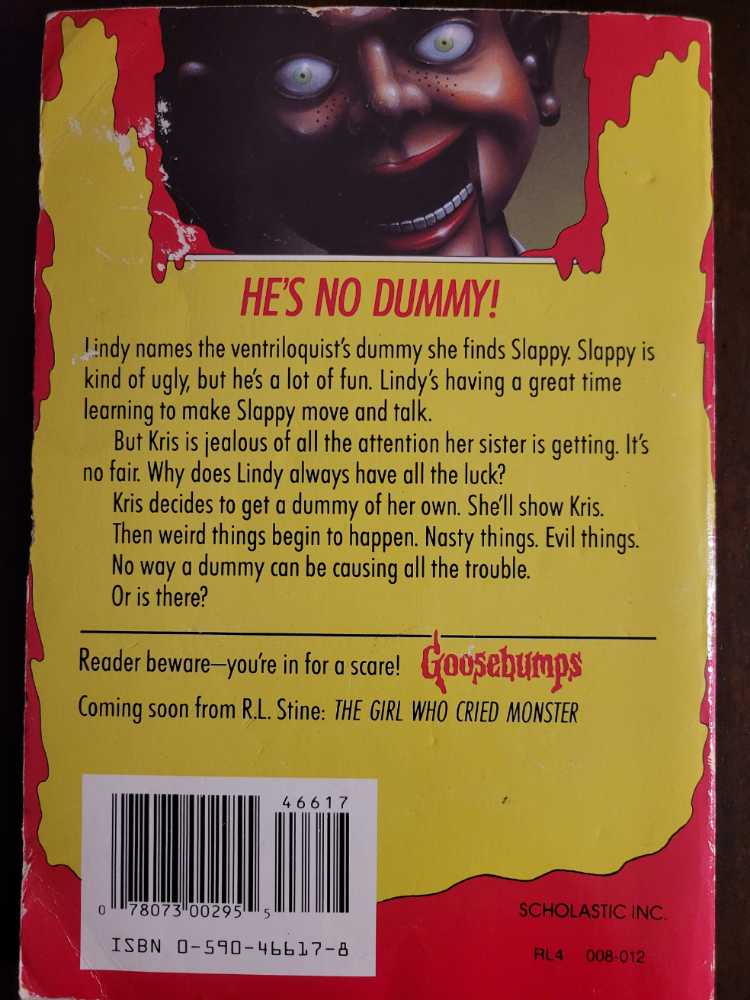 Goosebumps: Night Of The Living Dummy - R.L. Stine (Scholastic Books - Paperback) book collectible - Main Image 3