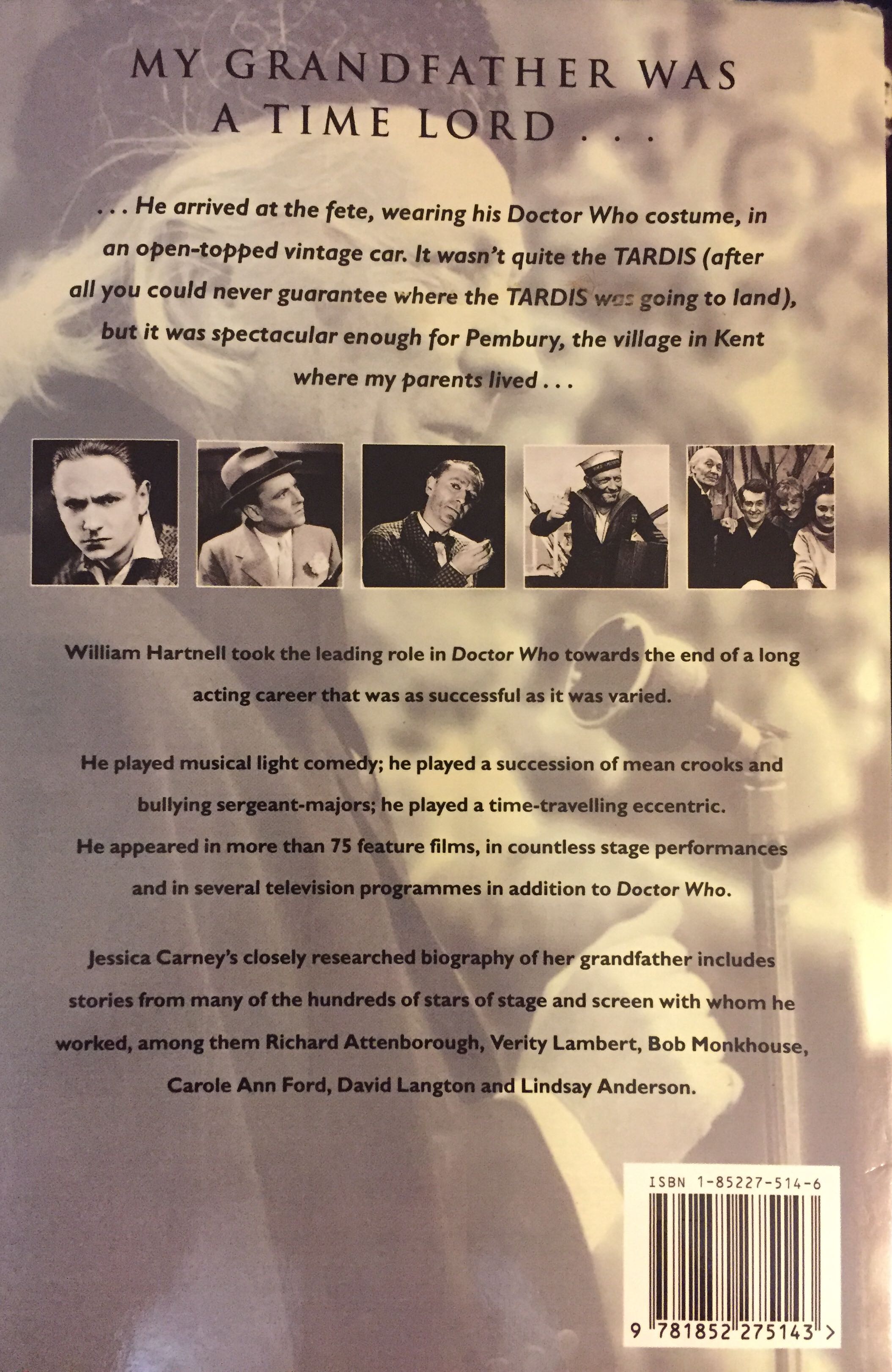 Whos There?: Life And Career Of William Hartnell - Jessica Carney (Virgin - Hardcover) book collectible [Barcode 9781852275143] - Main Image 2