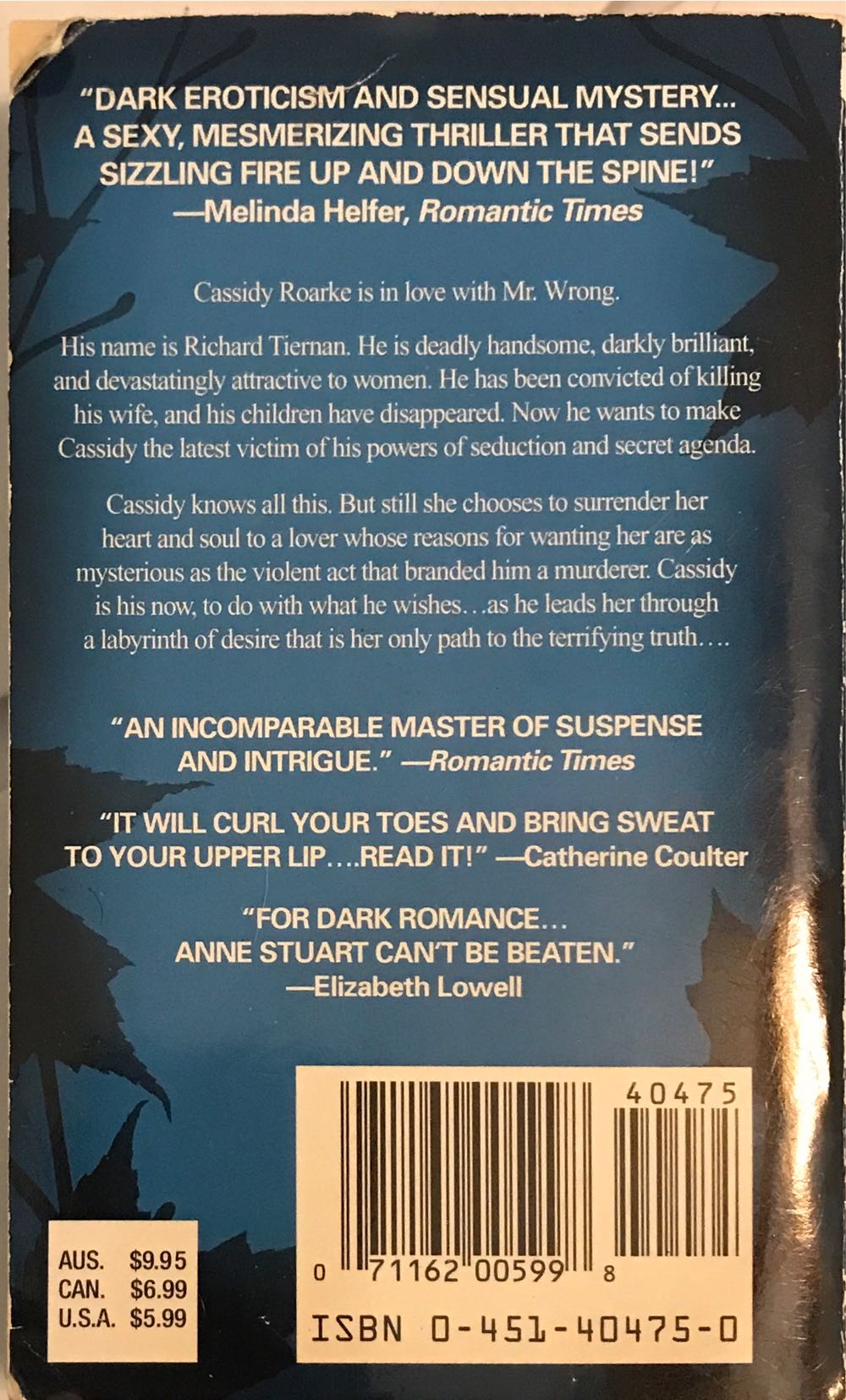 Night Fall - Anne Stuart (Onyx Books) book collectible [Barcode 9780451404756] - Main Image 2