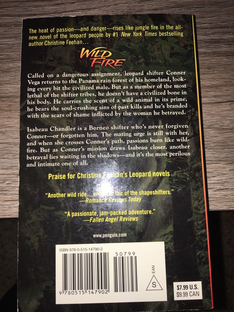 Wild Fire - Christine Feehan (Berkley Publishing Group - Paperback) book collectible [Barcode 9780515147902] - Main Image 2