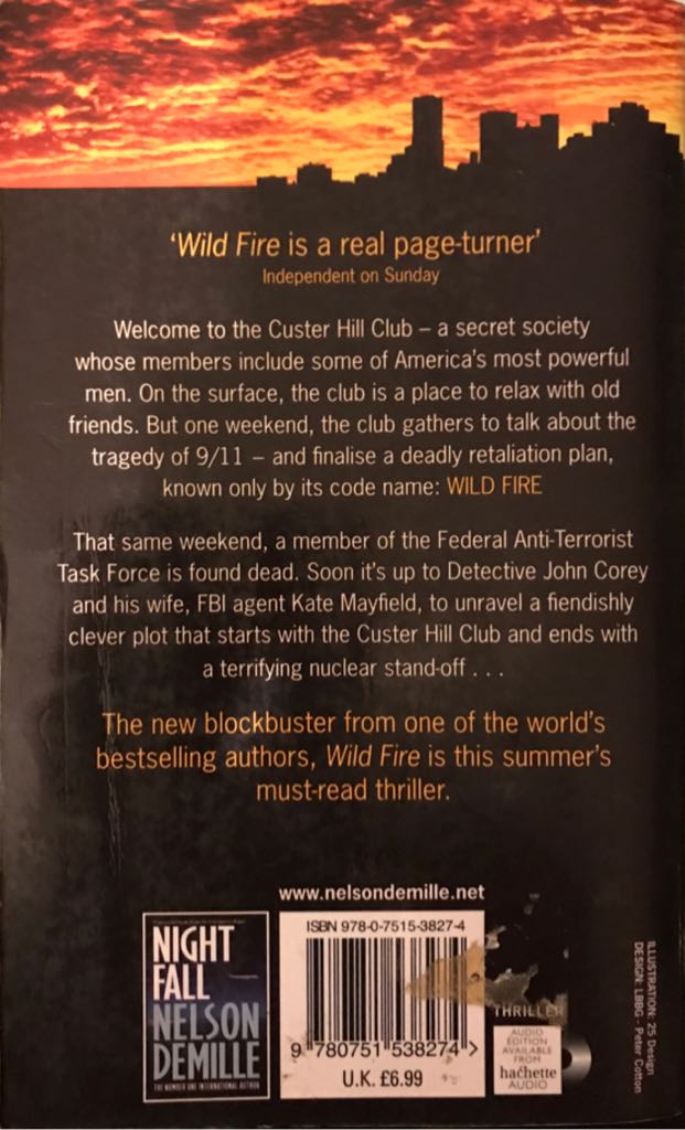 Wild Fire - Nelson DeMille (Sphere - Paperback) book collectible [Barcode 9780751538274] - Main Image 2