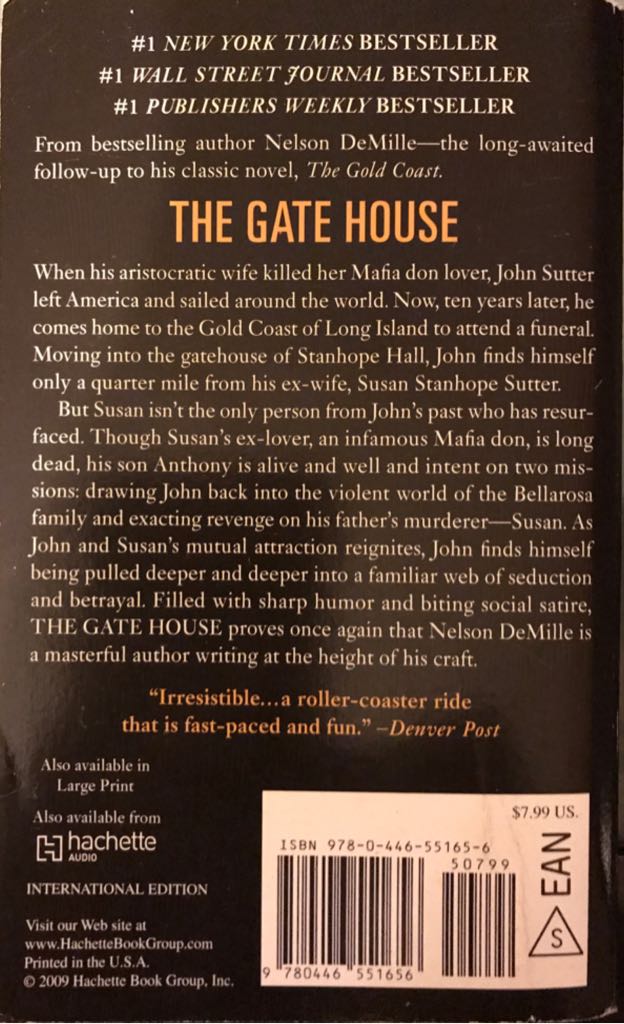 The Gate House - Nelson DeMille (Grand Central Publishing - Paperback) book collectible [Barcode 9780446551656] - Main Image 2