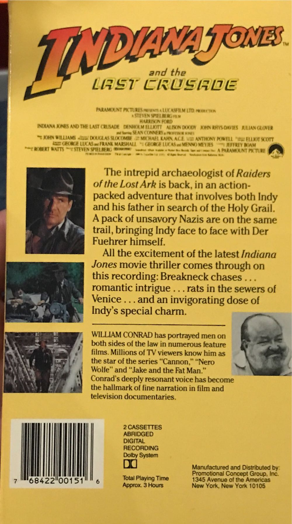 Indiana Jones and the Last Crusade - Rob MacGregor (Dove Audio - Audiobook) book collectible - Main Image 3