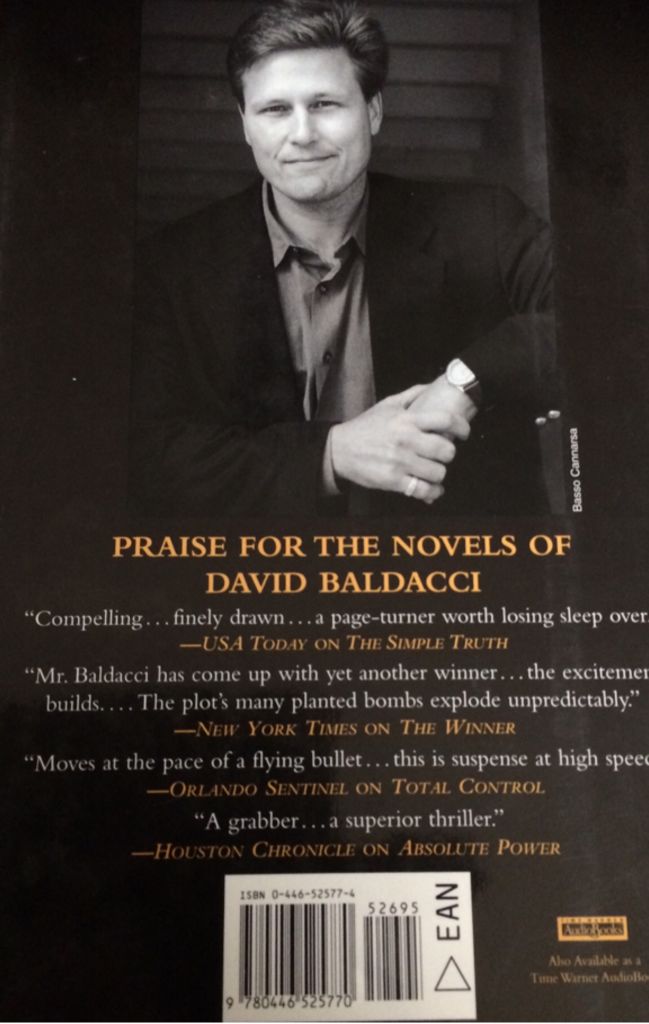 Saving Faith - David Baldacci (Warner Books - Hardcover) book collectible [Barcode 9780446525770] - Main Image 2