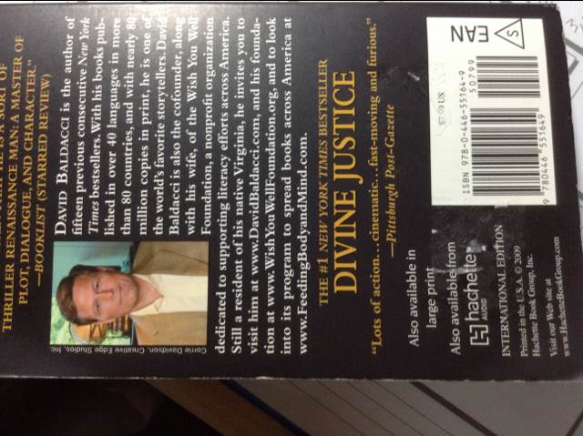 Divine Justice - David Baldacci (Hachette Book Group) book collectible [Barcode 9780446551649] - Main Image 2