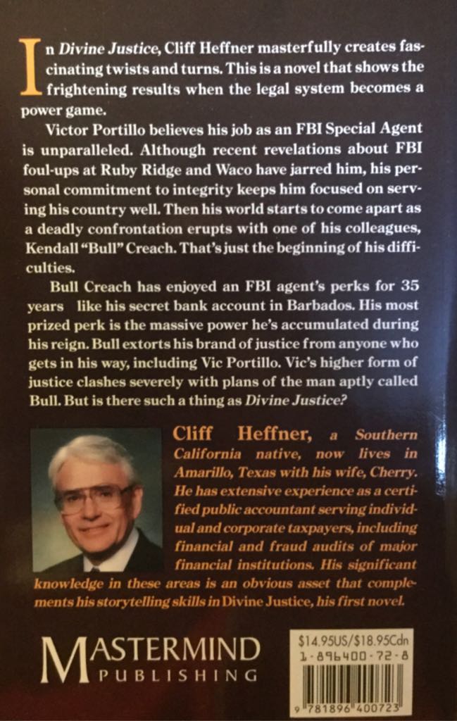 Divine Justice - Cliff Heffner (Mastermind - Paperback) book collectible [Barcode 9781896400723] - Main Image 2