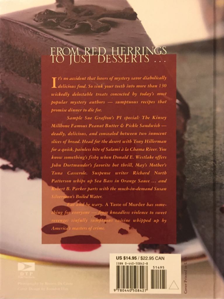 A Taste of Murder - Jo Grossman (Dell Books - Hardcover) book collectible [Barcode 9780440508427] - Main Image 2