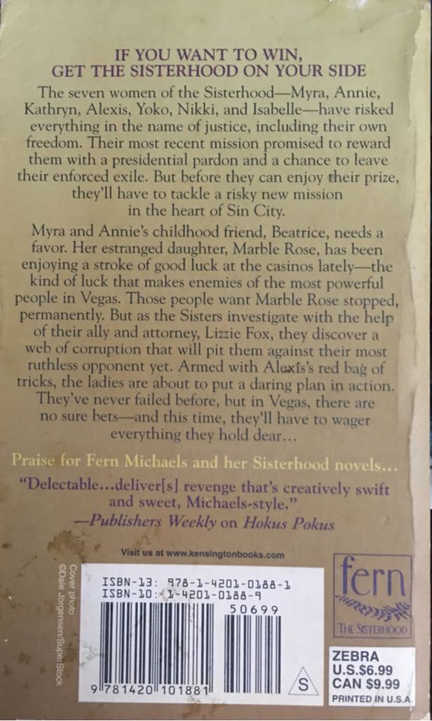 Final Justice - Fern Michaels (Zebra Books                    - Paperback) book collectible [Barcode 9781420101881] - Main Image 2