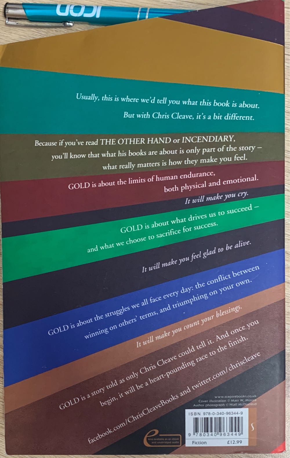 Gold - Chris Cleave (Hodder Export - Paperback) book collectible [Barcode 9780340963449] - Main Image 2