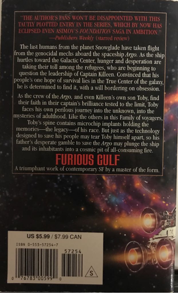 Galactic Center (5): Furious Gulf - Gregory Benford (Random House Publishing Group - Paperback) book collectible [Barcode 9780553572544] - Main Image 2