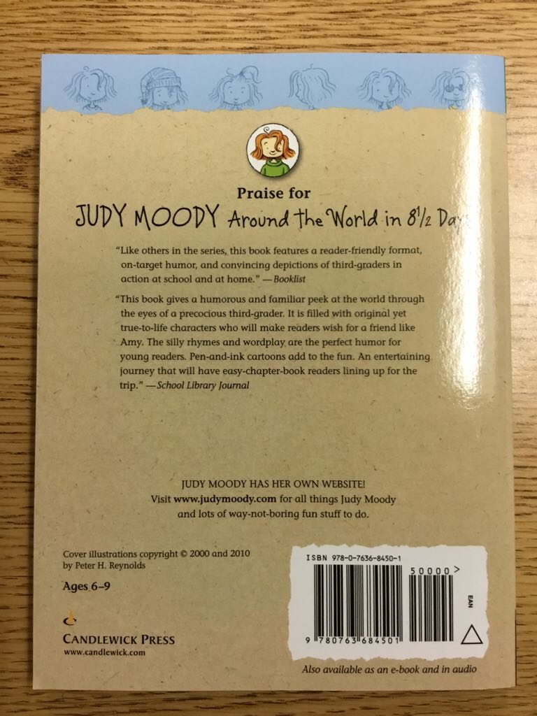 Judy Moody Around The World In 8 1/2 Days (#7) - Peter H. Reynolds book collectible [Barcode 9780763684501] - Main Image 2