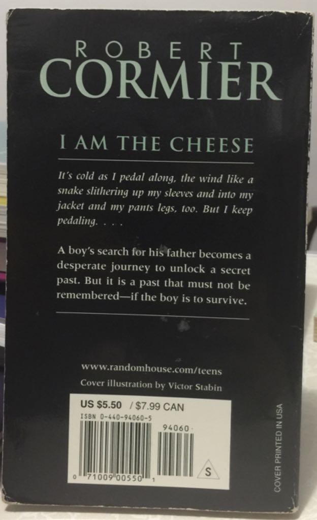I Am The Cheese - Robert Cormier (Laurel Leaf - Paperback) book collectible [Barcode 9780440940609] - Main Image 2