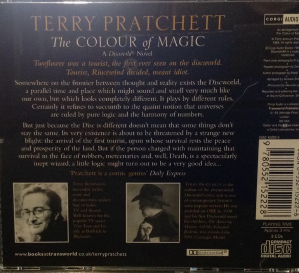 The Colour Of Magic - Terry Pratchett (Corgi Audio - Audiobook) book collectible [Barcode 9780552152228] - Main Image 2