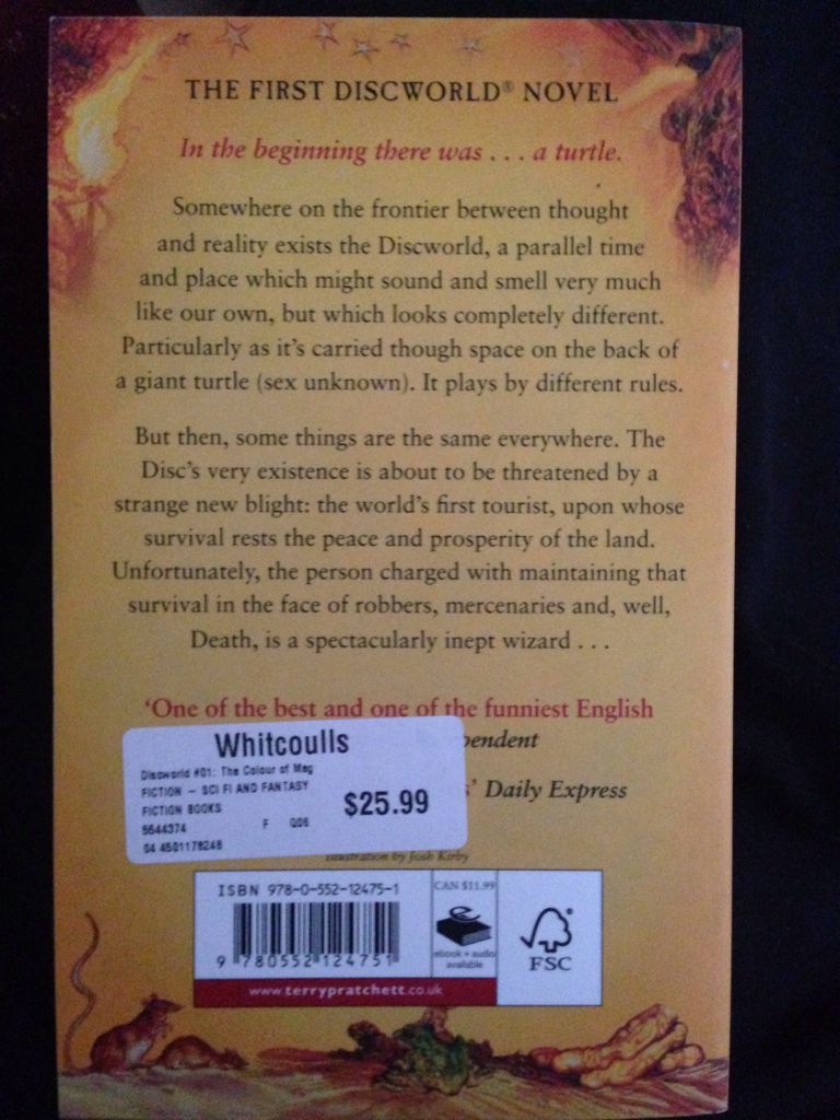 The Colour Of Magic - Terry Pratchett (Paperback) book collectible - Main Image 2