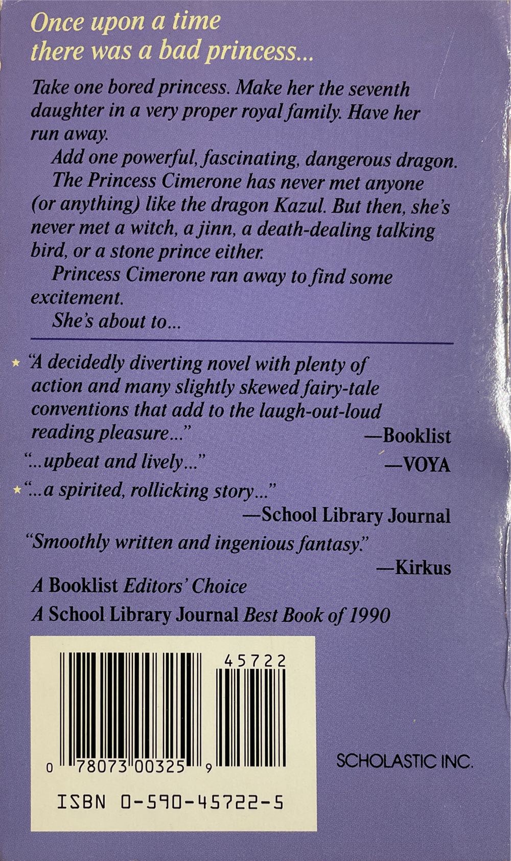 Dealing With Dragons - Barbara Wrede (Scholastic Inc. - Paperback) book collectible [Barcode 9780590457224] - Main Image 2