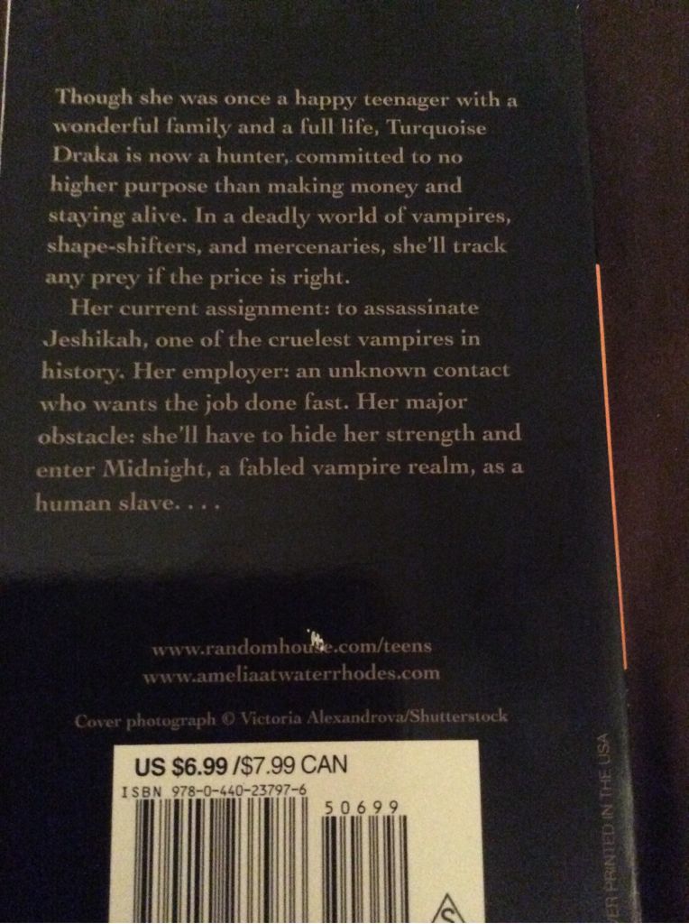 Midnight Predator #4 - Amelia Atwater-Rhodes (Den of Shadows - Paperback) book collectible [Barcode 9780440237976] - Main Image 2
