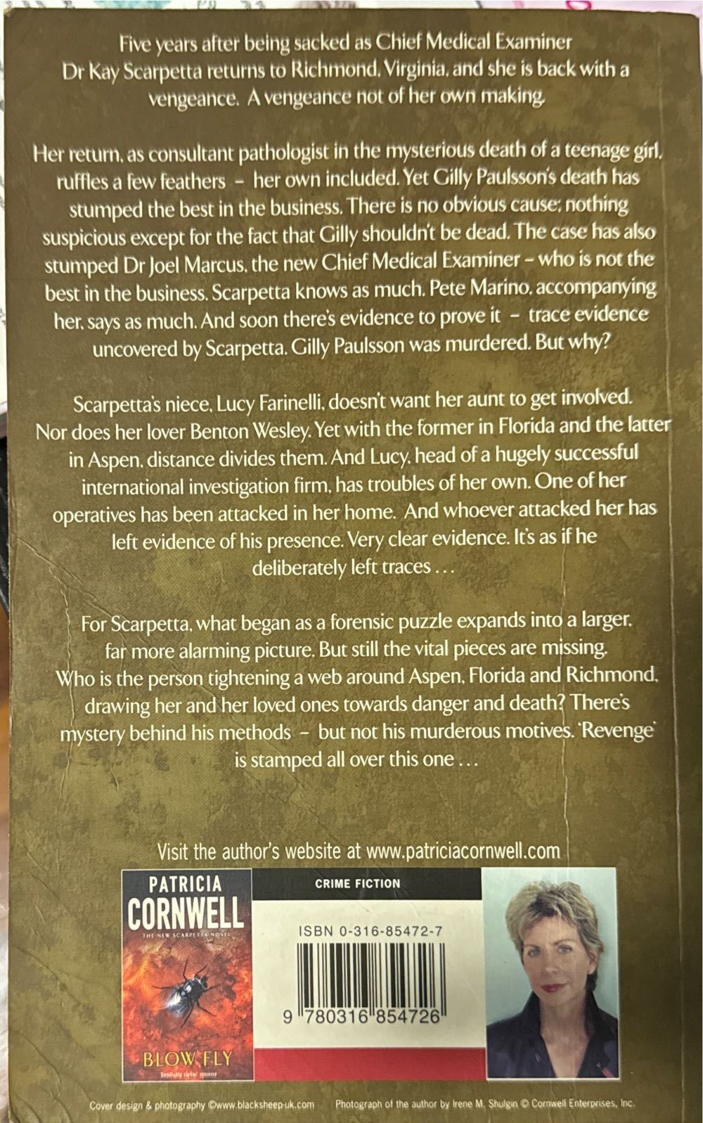 Kay Scarpetta 13: Trace - Patricia Cornwell (Berkley - Paperback) book collectible [Barcode 9780316854726] - Main Image 2