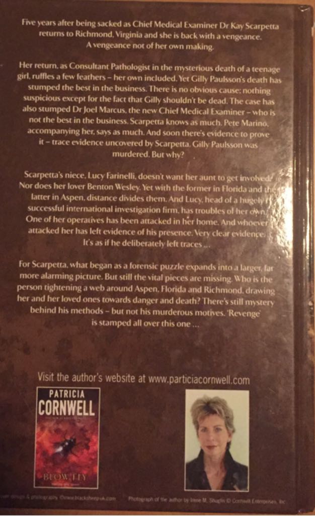 Trace - Patricia Cornwell (Griffin Press - Paperback) book collectible [Barcode 9781920798437] - Main Image 2