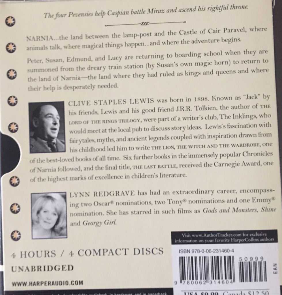 Prince Caspian - C. S. Lewis (HarperCollins - Paperback) book collectible [Barcode 9780062314604] - Main Image 2