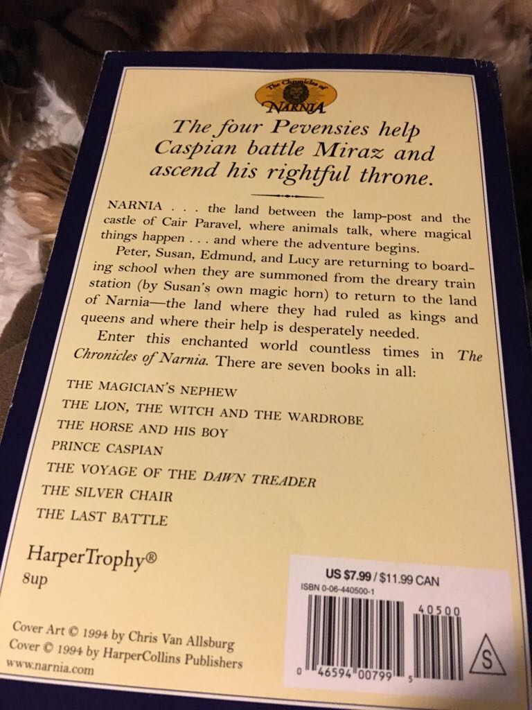 Prince Caspian - C.S. Lewis (Scholastic, Inc. - Paperback) book collectible [Barcode 9780064405003] - Main Image 2