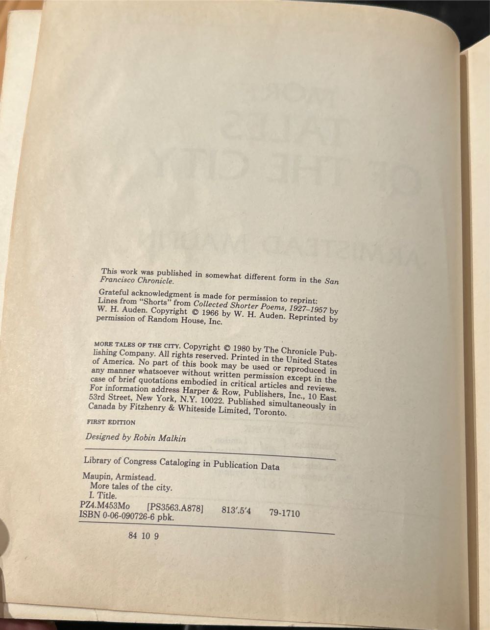 More Tales Of The City - Armistead Maupin (HarperCollins Publishers - Paperback) book collectible [Barcode 9780060907266] - Main Image 2