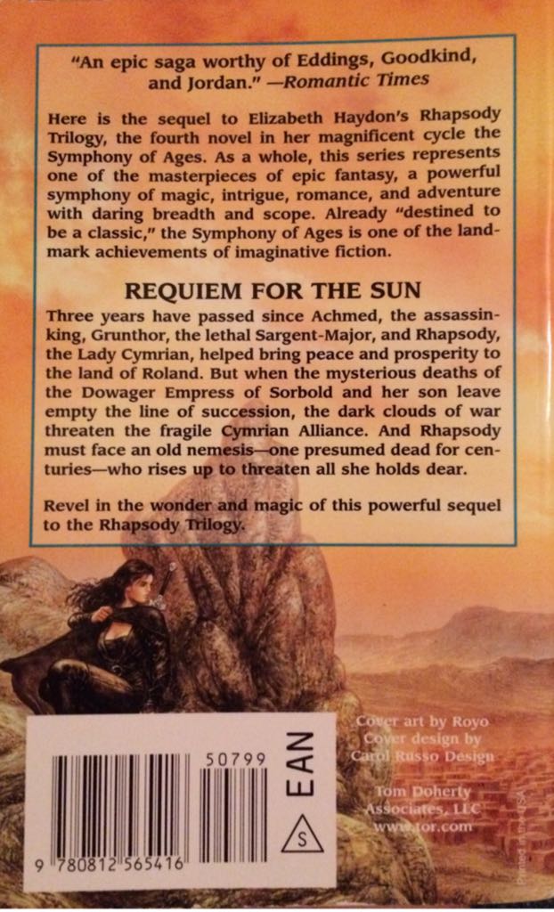 Requiem For The Sun - Elizabeth Haydon (NO - Paperback) book collectible [Barcode 9780812565416] - Main Image 2