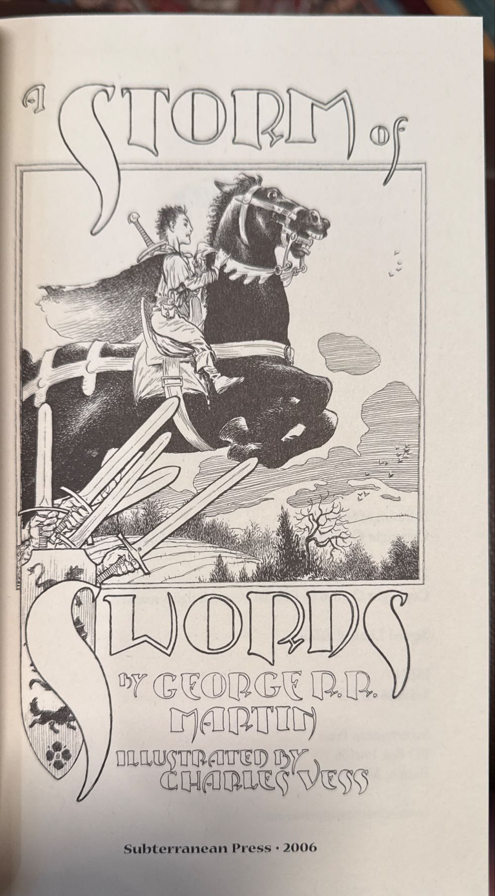 A Storm Of Swords - Limited Edition - George R. R. Martin (Subterranean Press - Hardcover) book collectible [Barcode 9781596060524] - Main Image 4